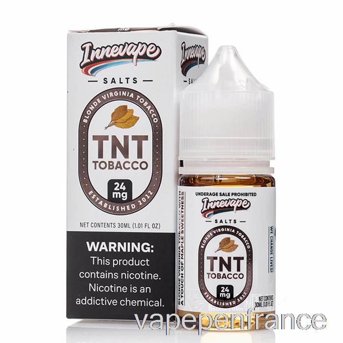 Sels De Tabac Tnt - E-liquides Innevape - Stylo Vape 30 Ml 24 Mg